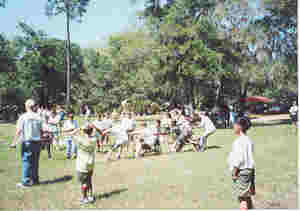 Tug-of-war; Shawnee District Camporee at Princess Preserve