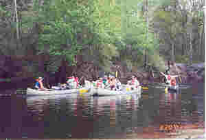 Troop 182 6-day Canoe Trip on St. Marys River, Mar. 2001