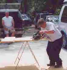 BSA Troop 182, Jacksonville, Fl; 
      Building Patrol Boxes, May 2001.
      (Jim Kunberger, Jerry Saxon, Tony Taber)