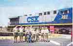 BSA Troop 182, Jacksonville, Florida; May 2001.
      Field trip to CSX Transportation rail yard, Waycross, Georgia.  
      Working on the Railroading Merit Badge.