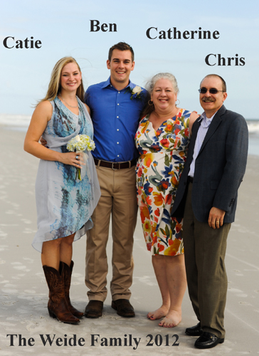 Catie, Ben, Catherine and Chris Weide; Jacksonville FL 2012