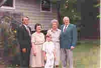 Ben's First Communion (with Nelson Weide, Sara Weide, 
      Ben Weide, Patsy Arie, Jim Arie), April, 1996; Jacksonville, Florida