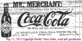 cc051113. Coca-Cola advertisement, May 11, 1913