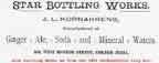 sbw1897. Star Bottling Works advertisement, 1897