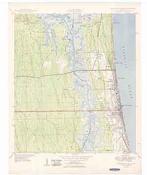 USGS Jacksonville Beach 1949 Quadrangle