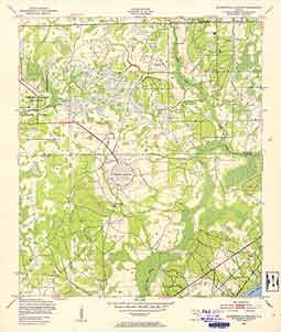 USGS Jacksonville Heights 1949 Quadrangle