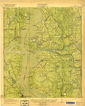 USGS Orange Park 1918 Quadrangle